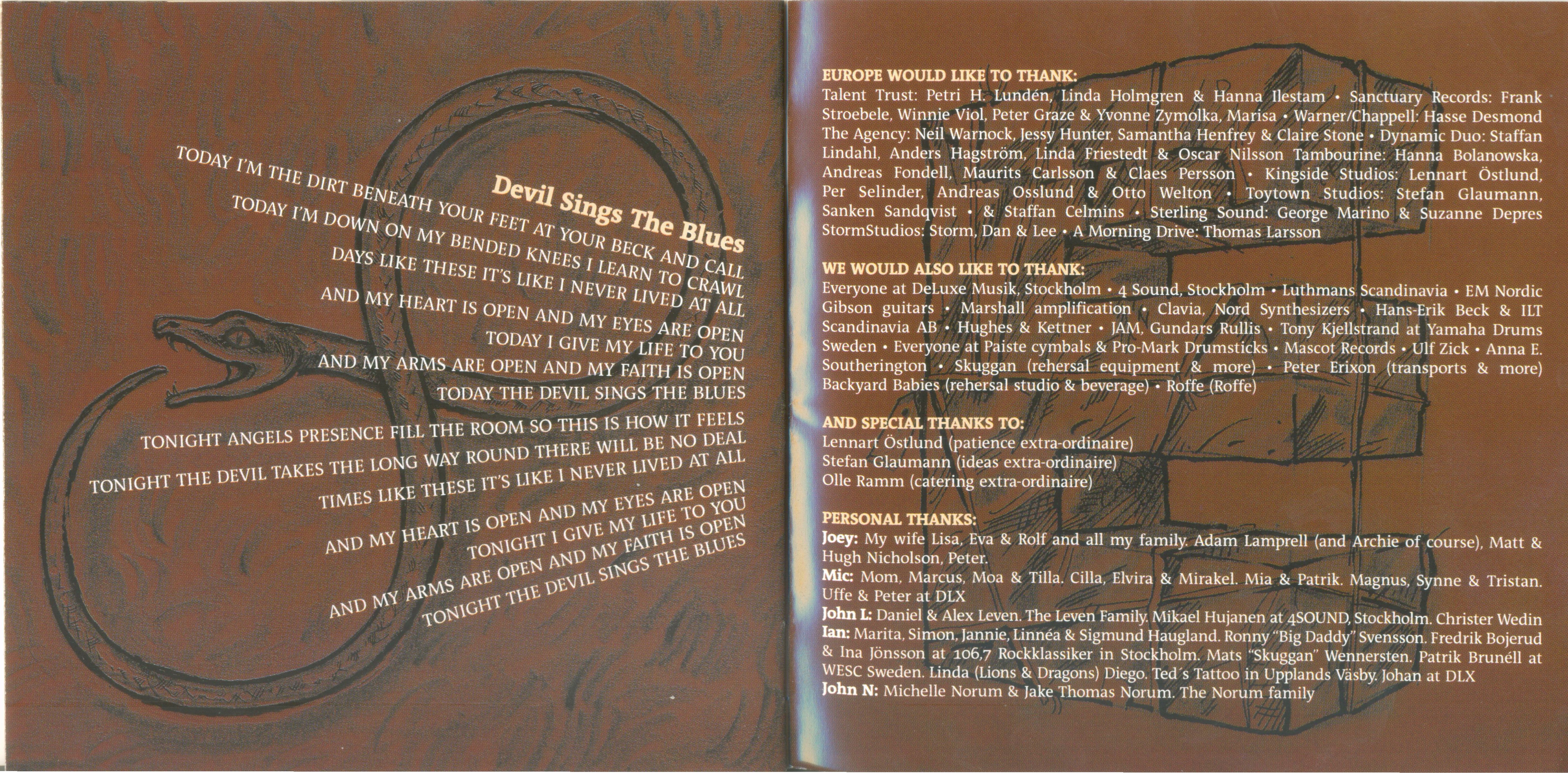 Europe  Secret Society : Booklet 8